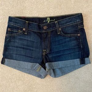 7 for all mankind denim shorts